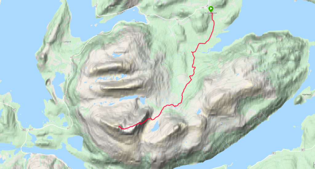 heilhorn Traseen i Heilhornløpet.